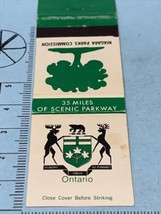 Vintage Matchbook Cover  Niagara Parks Commission  Ontario  gmg - £9.89 GBP
