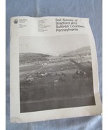 Color &amp; BW Soil Survey Map Bradford &amp; Sullivan County Pennsylvania  Fold... - €42,14 EUR