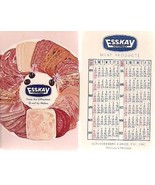 ESSKAY MEATS Baltimore MD vintage 1965 glossy pocket calendar - $13.56 CAD