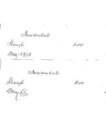 1873 CITY OF BALTIMORE several signed receipts for taxes, etc - $17.58 CAD