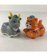 VTech Go Go Smart Wheels Animals Goat Tiger Smart Point 2pc Lot Learning... - $39.19 CAD
