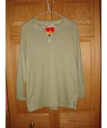 Fresh Produce Top S Sage Classic Knit Top NWT - £12.50 GBP