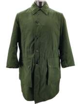 Swedish Coat C148 Men’s Green Utility Military Sherpa Lined Parka Trench... - $86.94