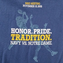 T Shirt Navy Notre Dame Football The Tradition Continues 2008 82nd Meeti... - $15.00