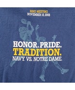 T Shirt Navy Notre Dame Football The Tradition Continues 2008 82nd Meeti... - £11.72 GBP