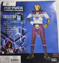 5 Piece Skeletor Costume He Man Master Of The Universe Size 8-10 Medium NWT - £15.33 GBP
