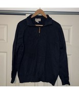 Duluth Trading Co. Mens X-Large Navy 1/4 Zip Sweater - €15,15 EUR