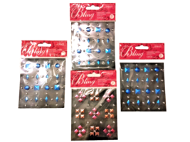 Jolee&#39;s Bling Dimensional Stickers Blue Silver Pink Studs Valentines Scr... - $15.63