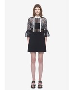 NWT Self-Portrait Bell Sleeve Shift Dress with Collar UK 10 US 6 - $318.50