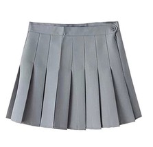Women High Waist Solid Pleated Mini Slim Single Tennis Skirts (Wasit29&#39;&#39;... - $21.77