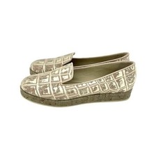 VICINI TAPEET Gold Tan Leather Loafer Flats Made in Italy SZ 36 EU 5.5 U... - £62.63 GBP