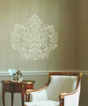 Damasque Wall Stencil - Large - Reusable stencils for DIY home decor - £42.17 GBP