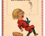 Comic One Point is Bothering Child Who Sits on Tack DB Postcard W2 - £3.17 GBP