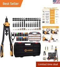 Rivet Nut Tool Kit Nutserts Rivnut Hand Tool Set with 15PCS Metric &amp; SAE... - $93.93