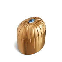 L&#39;OBJET Lito Gold Porcelain Candle 24K Gold Plated Inlaid Resin Blue Eye - LXL21 - £230.76 GBP
