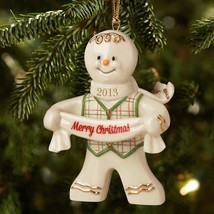 Lenox 2013 Gingerbread Man Ornament Figurine Annual Good Tidings Christmas NEW - £25.84 GBP