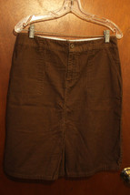 Old Navy Brown Corduroy Skirt - Size 8 - £7.47 GBP