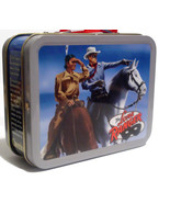 Retro Miniature Size Lone Ranger Metal Lunch Box – 5 inch x 4 inch x 2 inch - £7.86 GBP