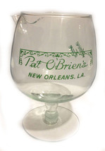 Vintage Original Pat O&#39;Briens of New Orleans Glass Brandy Snifter w/ Spout - £16.83 GBP