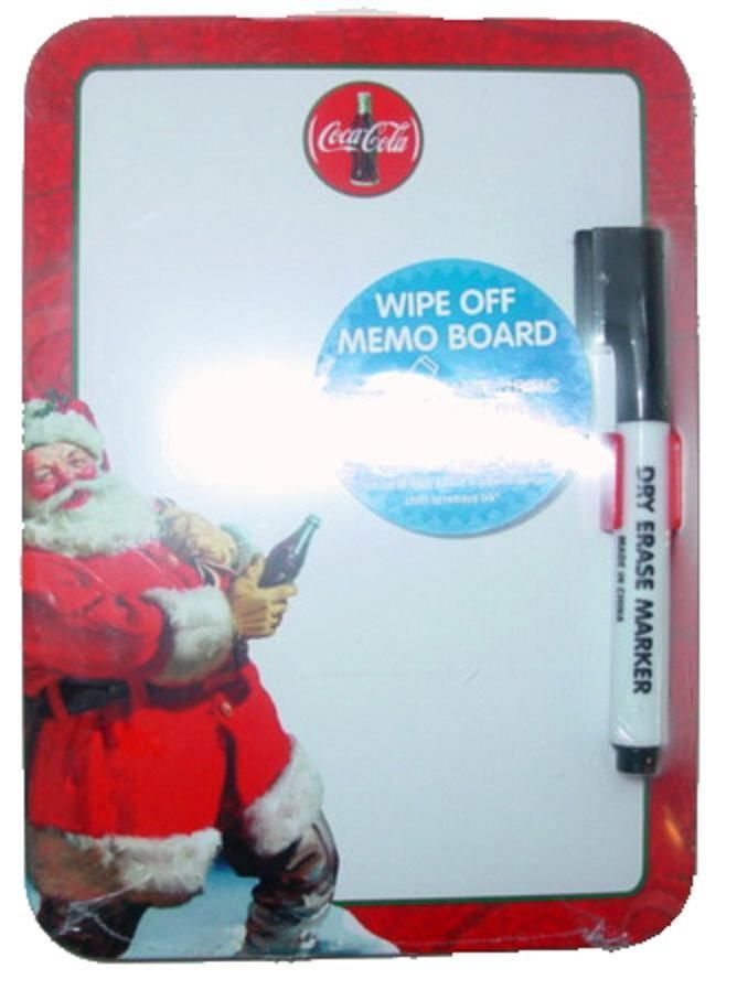 Primary image for Santa Coca Cola Coke Mini Wipe Off Memo Board