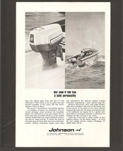 Vintage Johnson V-100 Outboard Motor Magazine Advertisement - 1967 - $6.00