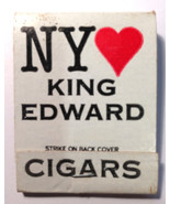Vintage I Love NY King Edward Cigars Frontstrike Matchbook Unstruck - £3.54 GBP