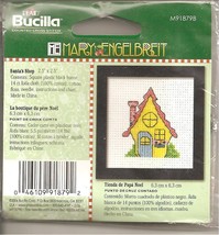 Plaid Bucilla Mary Engelbreit Bucilla Counted Cross Stitch Kit Santa&#39;s Shop 2.5&quot; - £3.92 GBP