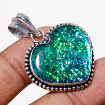 Ammolite Heart Shape Gemstone Handmade Fashion Jewelry Pendant 1.70&quot; SA 9557 - £3.98 GBP