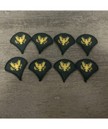8 VTG US Army Specialist Rank Gold Spread Eagle on Green Patch Sleeve In... - $12.00