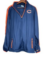 Nike Chicago Bears On Field Jacket Mens S Blue Pullover 1/4 Zip NFL Windbreaker - £22.85 GBP