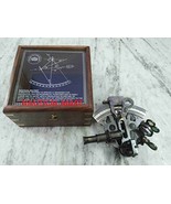 NauticalMart Vintage German Sextant With Wooden Box Antique Finish  - €32,56 EUR