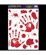 Gothic Horror Prop Dexter Psycho BLOODY HAND PRINTS CLINGS Halloween Dec... - £3.63 GBP