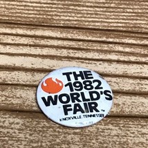 1982 World&#39;s Fair Pin Back Button Knoxville, Tennessee Vintage - £7.06 GBP