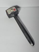 Vintage Solid Cast Aluminum Meat Mallet Tenderizer Double Sided Hammer  - $14.85
