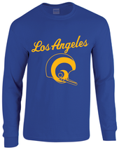Rams Throwback Helmet Long Sleeve T-Shirt - $26.99+