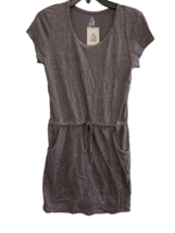 Alpine Design Mujer Torre Eiffel Heather Manga Corta Vestido Bolsillo, Gris, S - £17.19 GBP