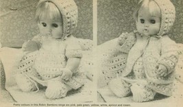 Vintage knitting pattern for dolls from a womans weekly magazine 12&quot; 31c... - $2.15