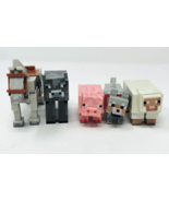 Jazwares Minecraft Action Figure Toy Set Animals Horse Dog Pig Cow Sheep - $460.00 MXN