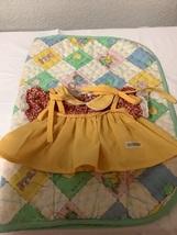 Vintage Cabbage Patch Kids Yellow &amp; Red Dress With Shoulder Ties UT Taiwan - $50.00