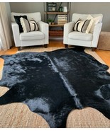Dyed Black Cowhide Rug Approximate Size: 6&#39; X 6&#39; Black Dyed Cow Hide - €106,73 EUR