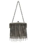 Custom Purse Deco style silver chain mail purse 470319 - $3,667.27 MXN