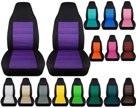 Front set Car seat covers Fits Chevy S10 trucks 94-04 BUCKET SEATS  23 Colors - £63.94 GBP