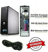 Dell Optiplex 780 Wifi DVD-RW 3.0GHz 4GB Ram 500GB Hard Drive W/ Windows 10 Pro - £78.59 GBP