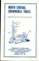 NORTH CENTRAL PENNSYLVANIA SNOWMOBILE TRAILS MAP (1981) - £10.11 GBP