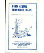 NORTH CENTRAL PENNSYLVANIA SNOWMOBILE TRAILS MAP (1981) - £10.25 GBP