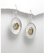 Mother of Pear (Nacre) and Sterling Silver Dangle Earrings - $40.96 CAD