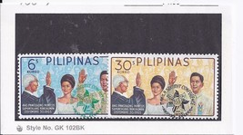 President Ferdinand Marcos Oath Taking Dec 30, 1965 Philipipne 2 stamps - £1.53 GBP
