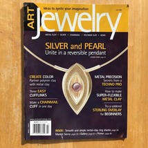 Art Jewelry July 2005  Silver and Pearl Reversible Pendant,  Metal Clay - £6.86 GBP