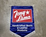 Rare Tony Lama Boots Advertising Cloth Sign 20”x27”Cowboy Boots Western ... - $38.61