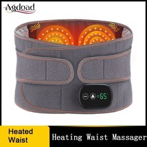 Electric Heating Therapy Lumbar Support Back Pain Relief Waist Massager ... - £48.58 GBP